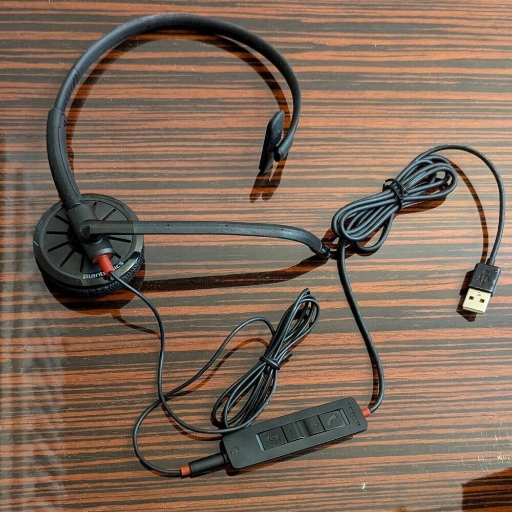 Plantronics - Blackwire 300 DA - Stereo USB PC Computer Desktop Laptop Headset